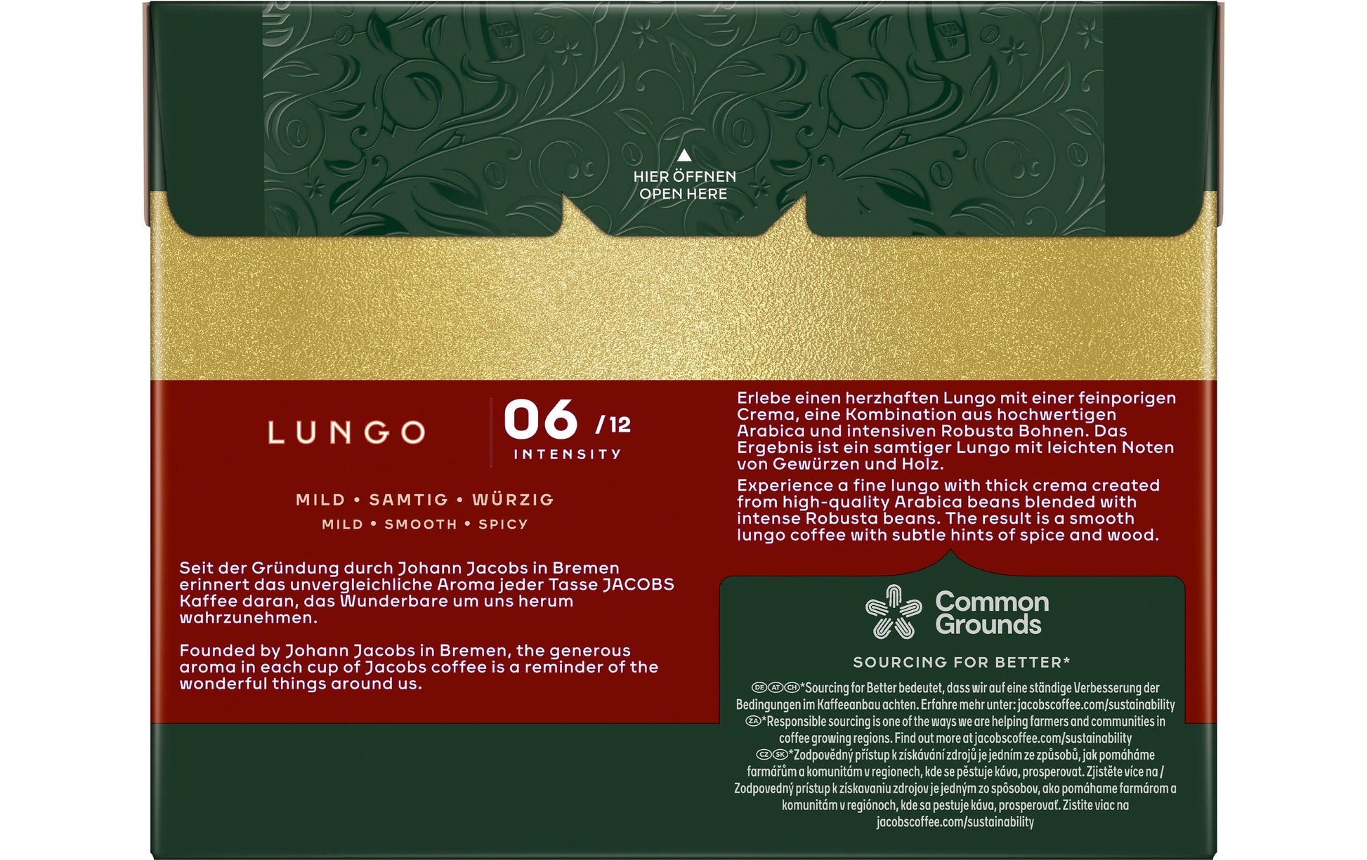 Jacobs Classico – Kapseln für Nespresso – Lungo, Intensität 6, 40 Kapseln