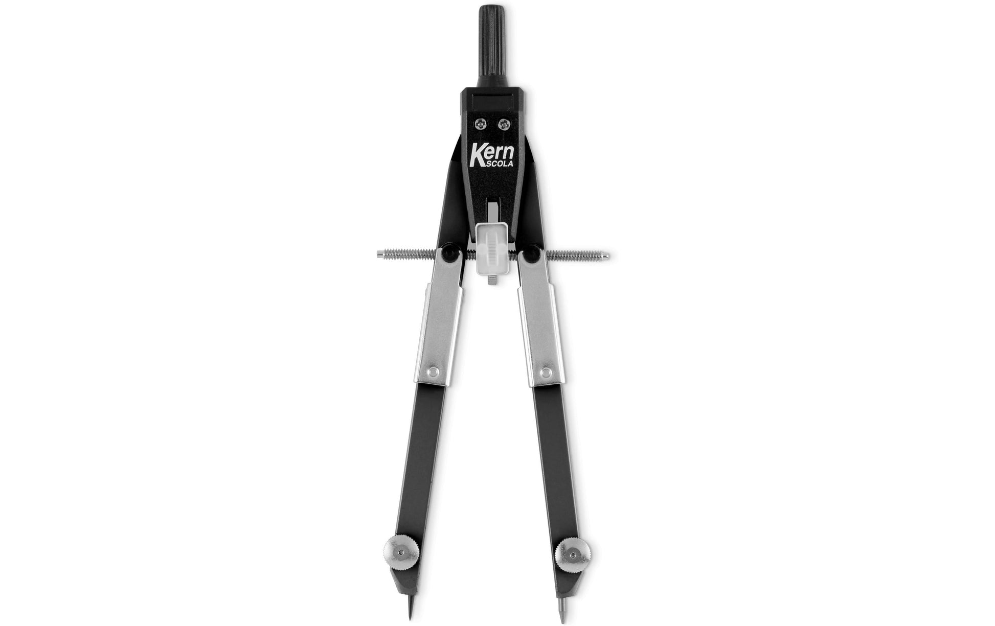 KERN Scola Schnellverstellzirkel – Länge 170 mm, max. Kreis-Ø 62 cm, Zapfen Ø 4 mm, Mattschwarz
