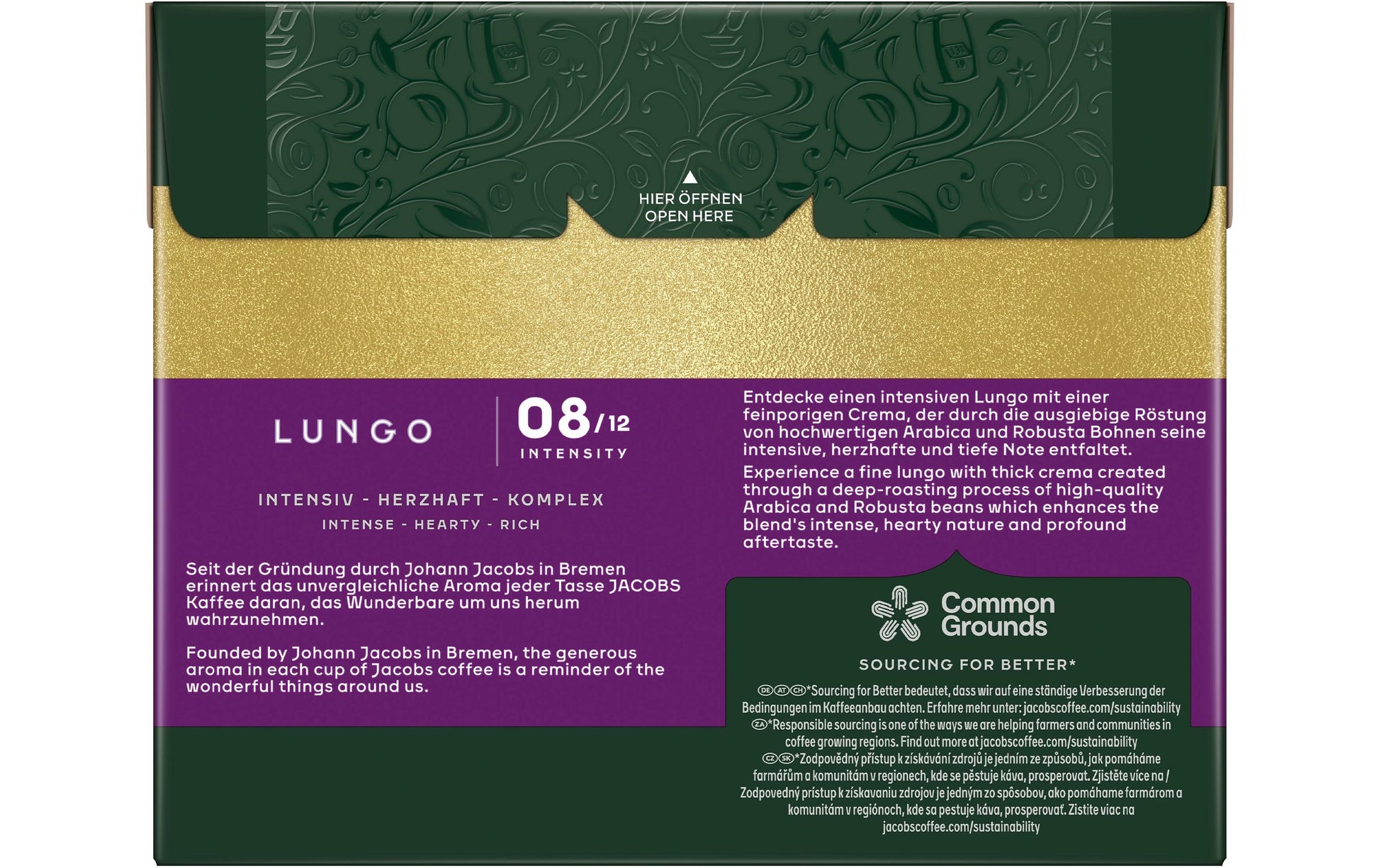 Jacobs Kapseln für Nespresso – Lungo, Intensität 8, 40 Kapseln