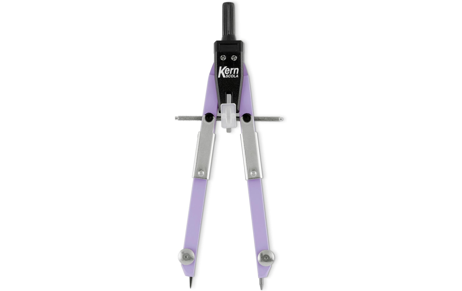 KERN SCOLA Schnellverstellzirkel – Länge 170 mm, max. Kreis-Ø 62 cm, Zapfen Ø 4 mm, inkl. Minendose, violett