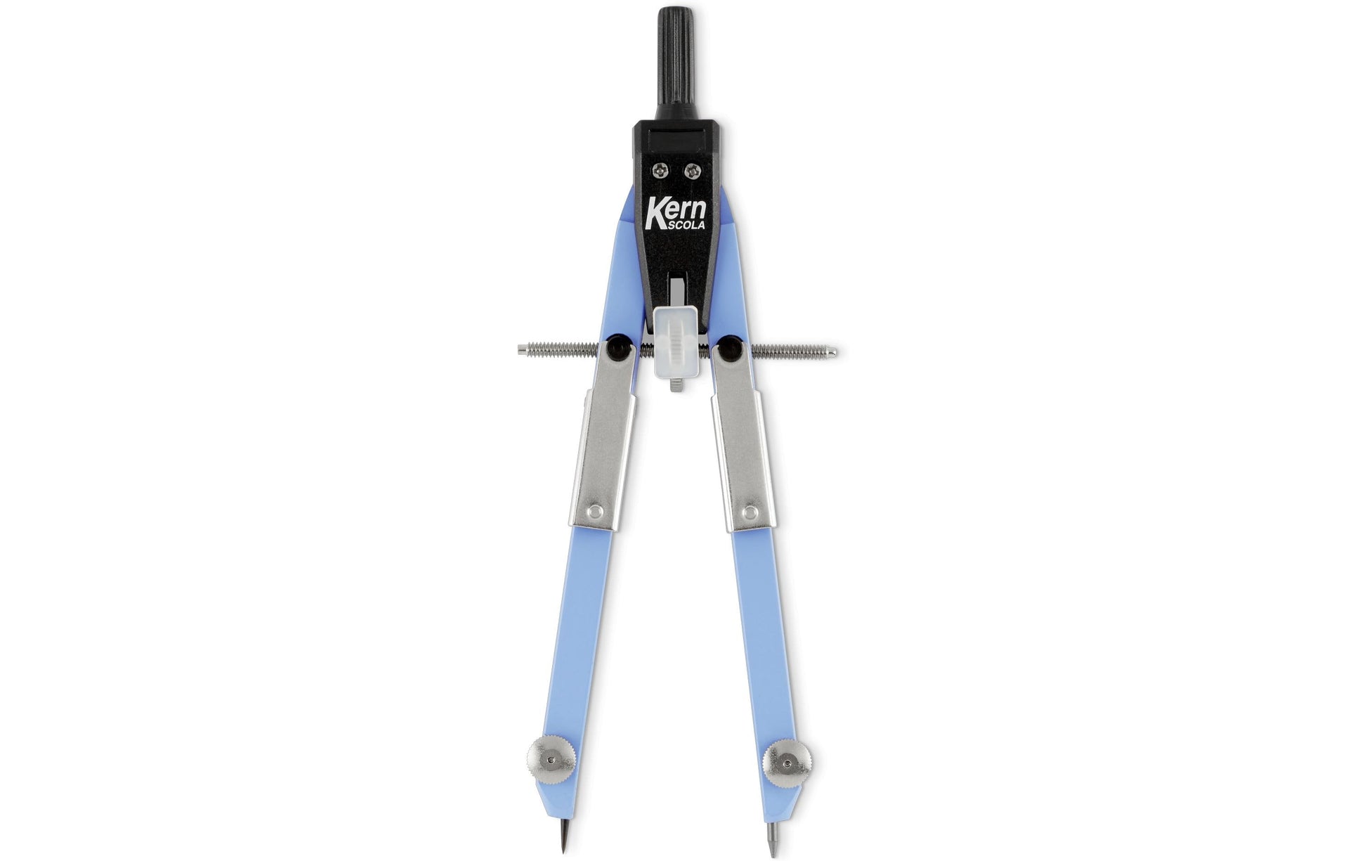 KERN Scola Schnellverstellzirkel – Länge 170 mm, max. Kreis-Ø 62 cm, Zapfen Ø 4 mm, inkl. Minendose, ozean