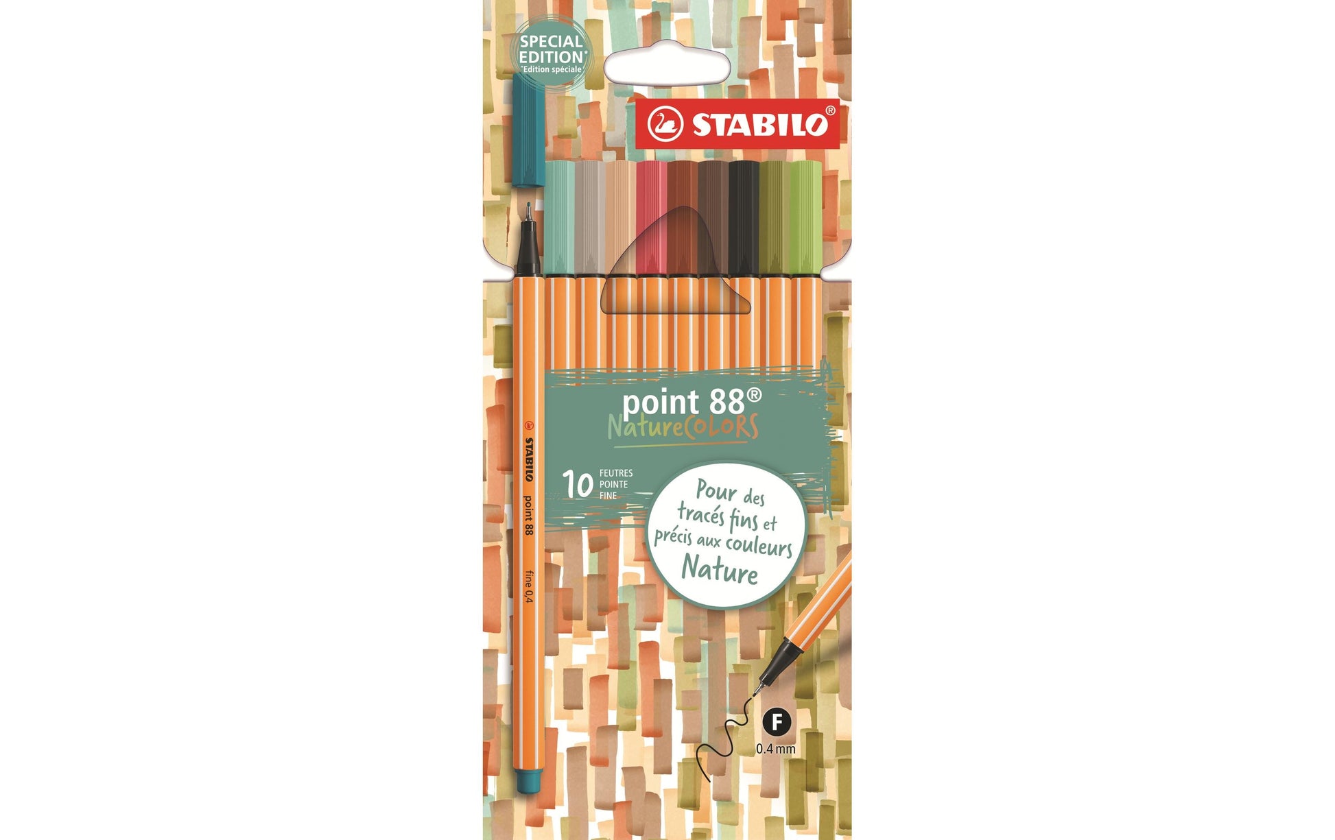 STABILO Fineliner – 10er-Set 0,4 mm – sortiert