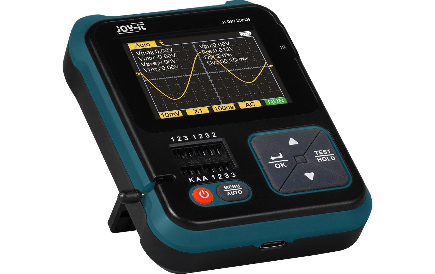 Joy-iT DSO-LCR500 – Handoszilloskop, Signalgenerator