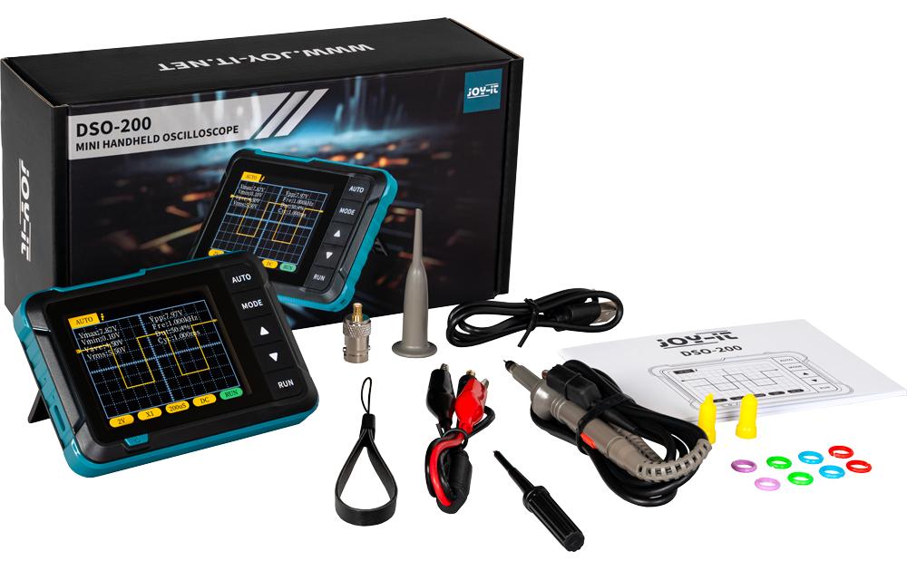 Joy-iT DSO-200 – Hand-Oszilloskop (DSO) – 0,2 MHz, 2,5 MS/s, LCD 2,8"
