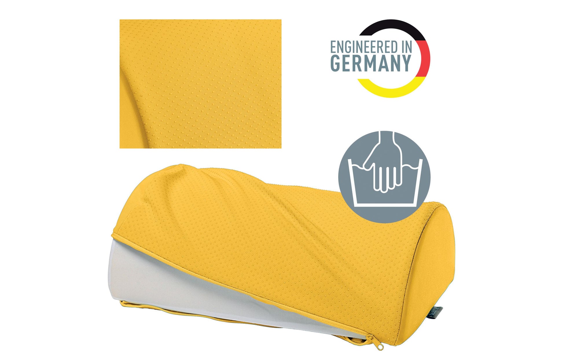 Leitz Fussstütze Ergo Cosy – 26 × 40,5 × 14 cm, warmes Gelb