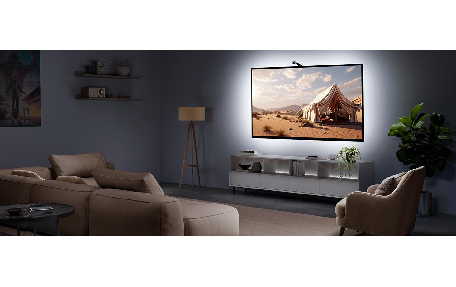 Govee Envisual T3 TV-Backlight-Set – RGBIC, Bluetooth – für 55–65" TVs – Schwarz