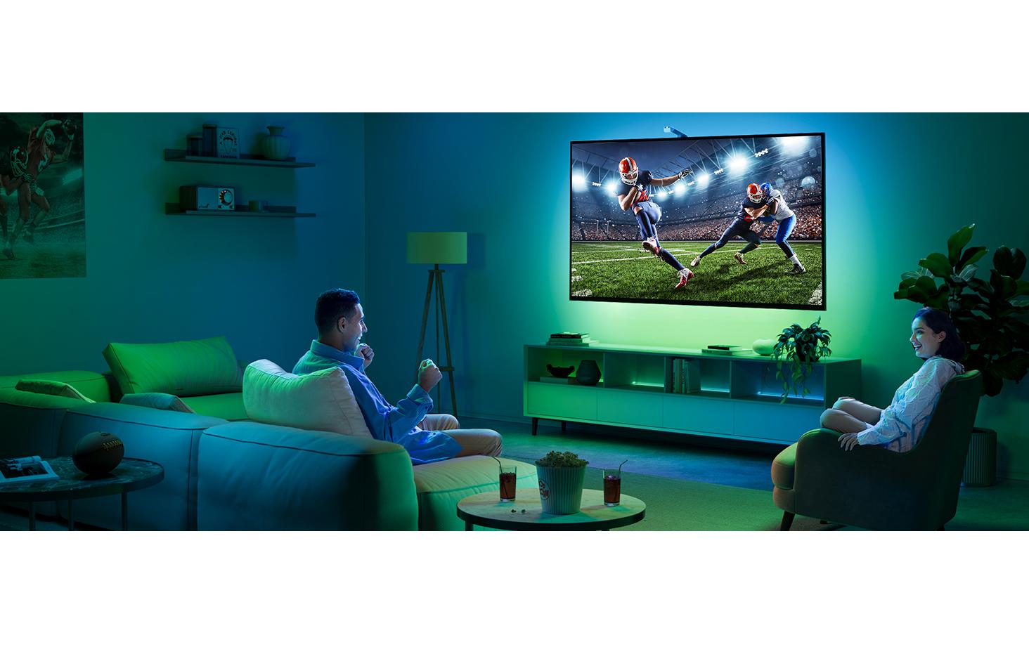 Govee Envisual T3 TV-Backlight-Set – RGBIC, Bluetooth – für 55–65" TVs – Schwarz