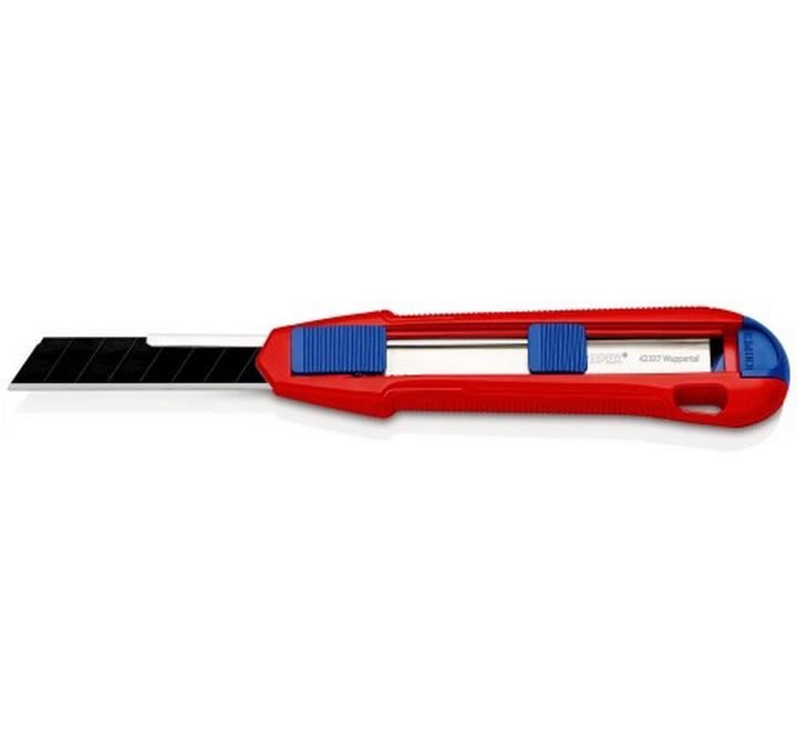 Knipex CutiX Cutter Universalmesser – 165 mm, Klingenarretierung, Aluminiumgehäuse, inkl. 1 Klinge