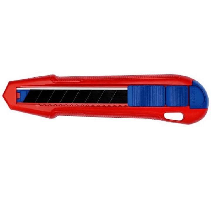 Knipex CutiX Cutter Universalmesser – 165 mm, Klingenarretierung, Aluminiumgehäuse, inkl. 1 Klinge