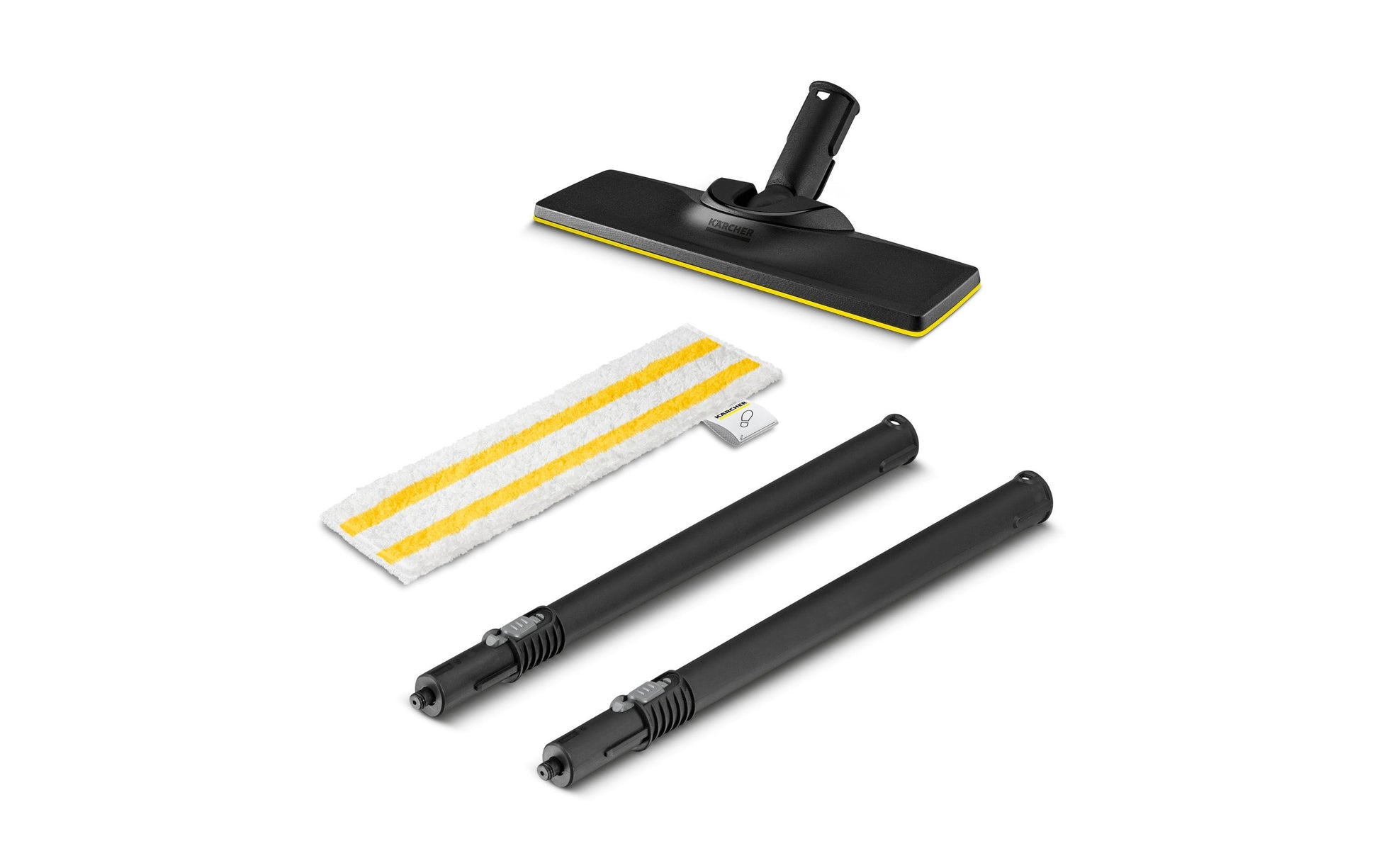 Kärcher Düsenset EasyFix – Bodendüsen-Set, Schwarz, Weiss, Gelb – für SC 1 EasyFix