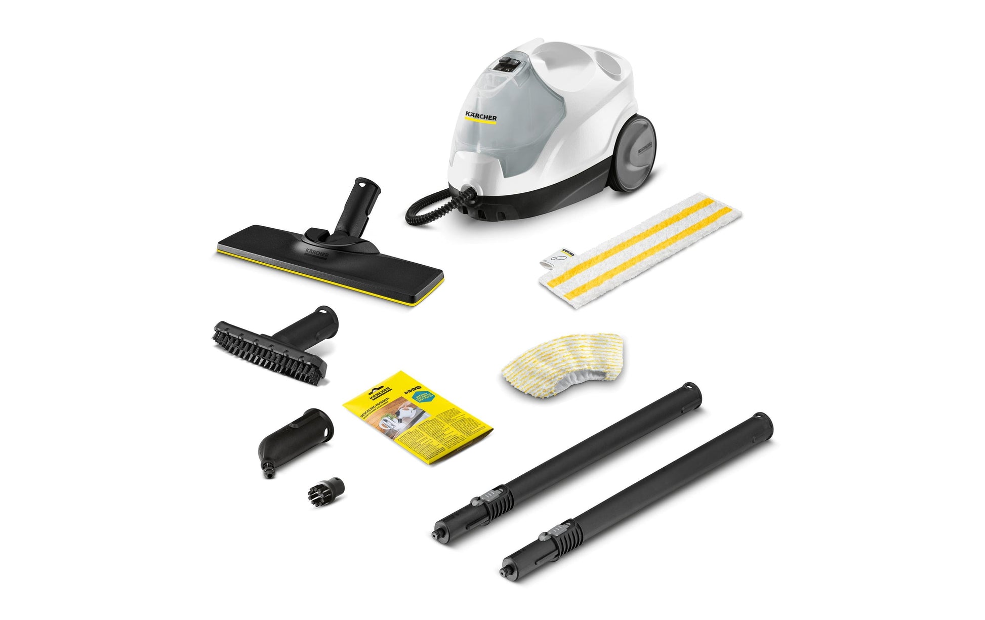 Kärcher SC 4 EasyFix – Dampfreiniger – 2000 W, 3,5 bar, 0,8 l, Aufheizzeit 4 min, Weiss/Schwarz
