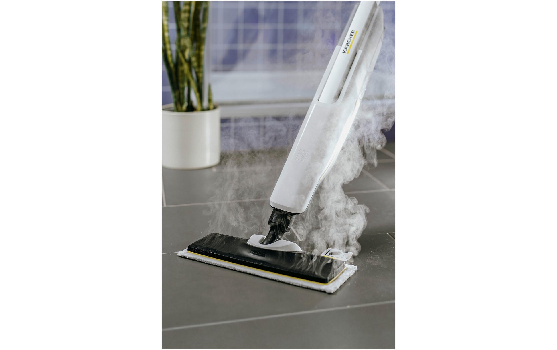 Kärcher Bodentuchset – für EasyFix-Dampfreiniger, weiss und gelb, 11,5 × 34,5 cm, 2 Stk.