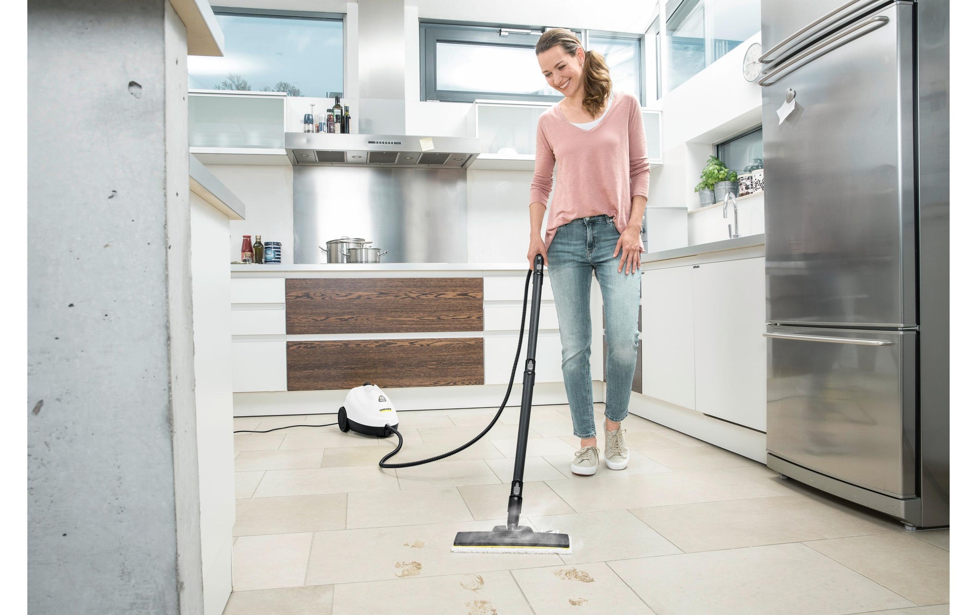 Kärcher Dampfreiniger – 1000 ml, schwarz/weiß, für Badezimmer