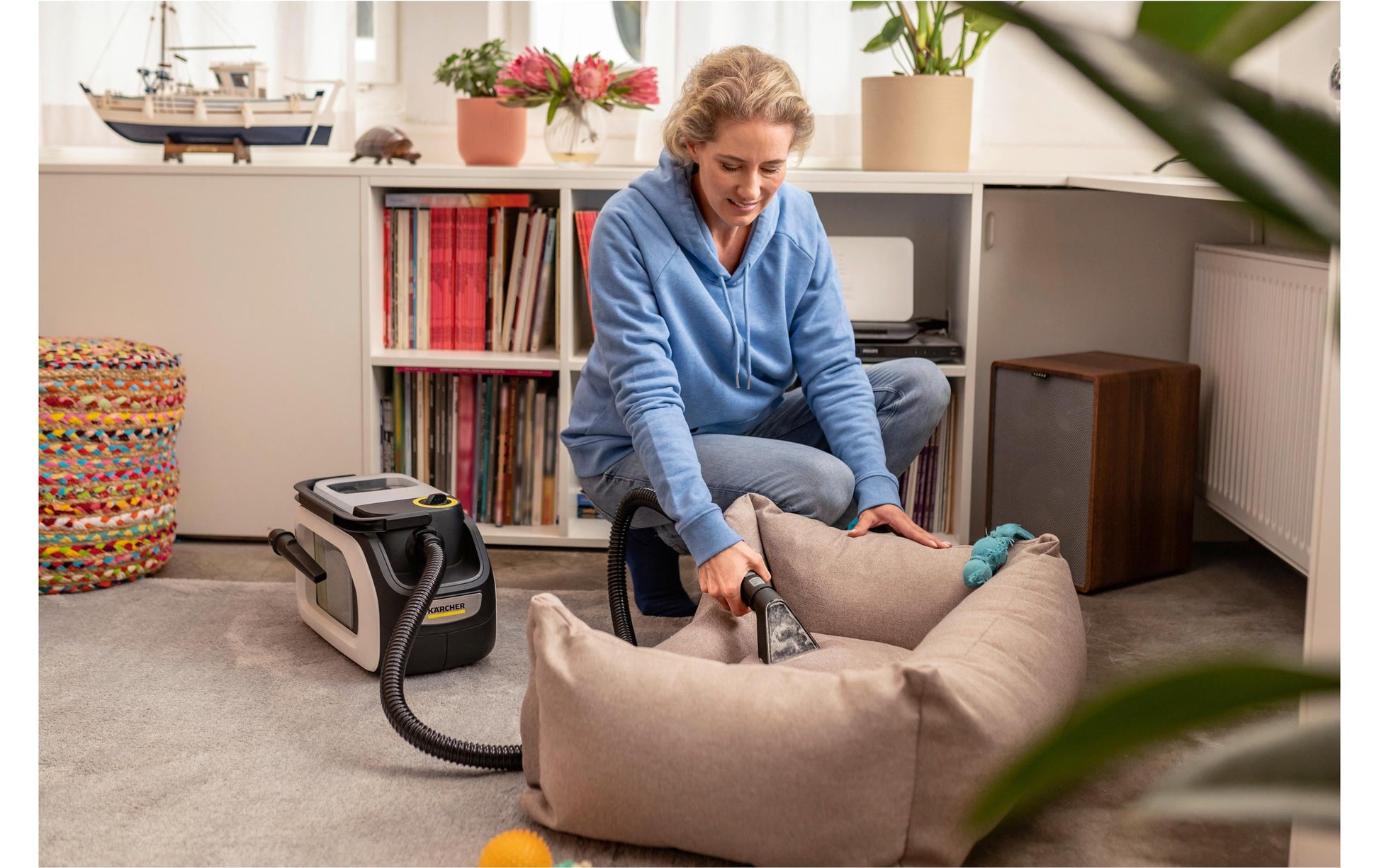 Kärcher Waschsauger SE 3-18 Compact – 184 W, 1,7 l Frischwassertank, Akkubetrieb, Schlauch 1,9 m