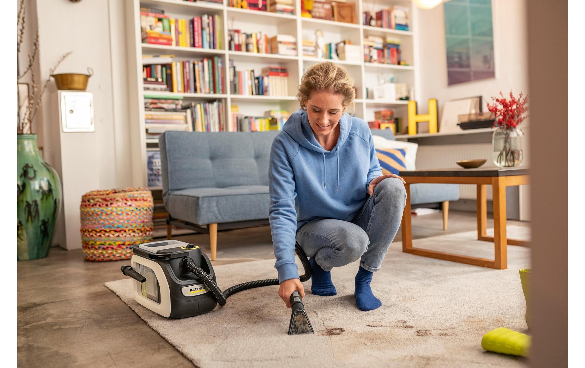Kärcher Waschsauger SE 3-18 Compact – 184 W, 1,7 l Frischwassertank, Akkubetrieb, Schlauch 1,9 m