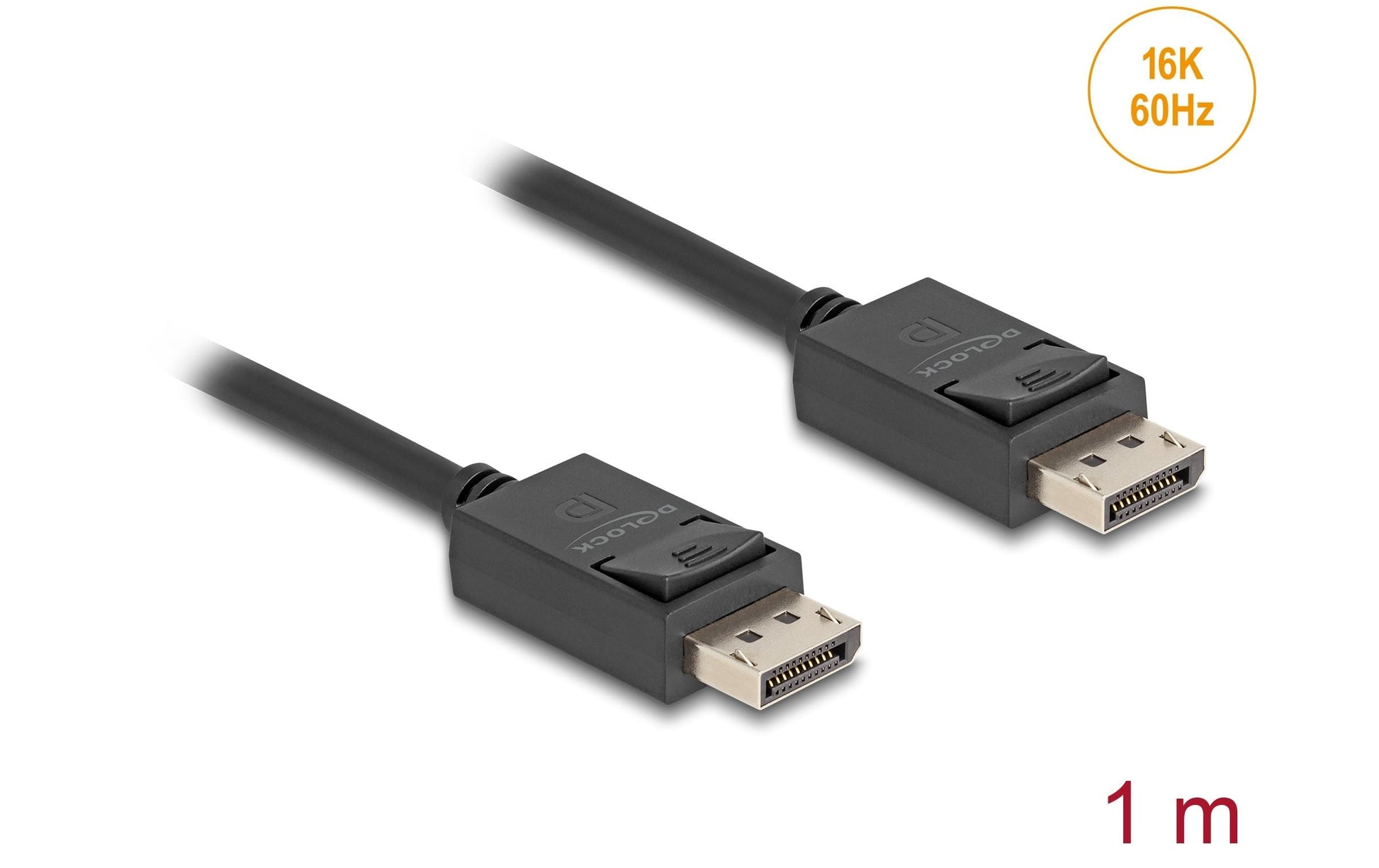 DeLOCK DisplayPort Kabel DP 2.1 16K 60 Hz – 1 m