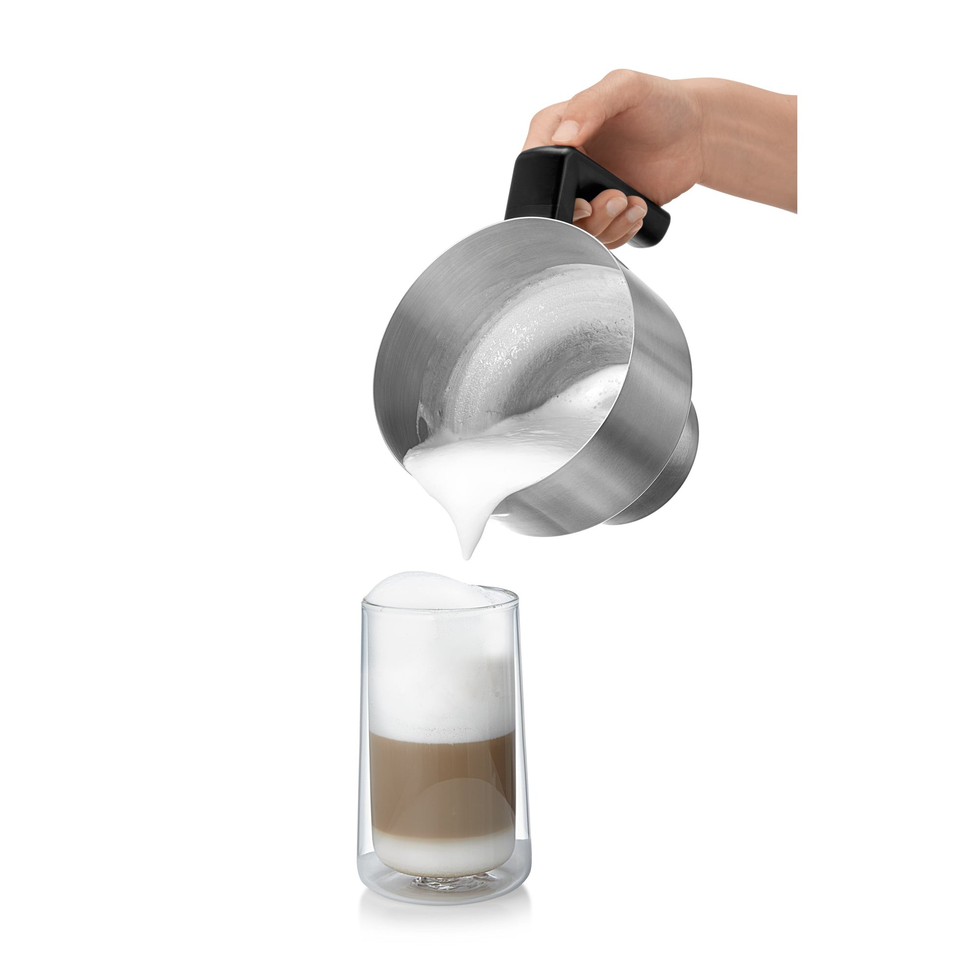 WMF LONO Milk & Choc Milchschäumer – 500 ml, Silber