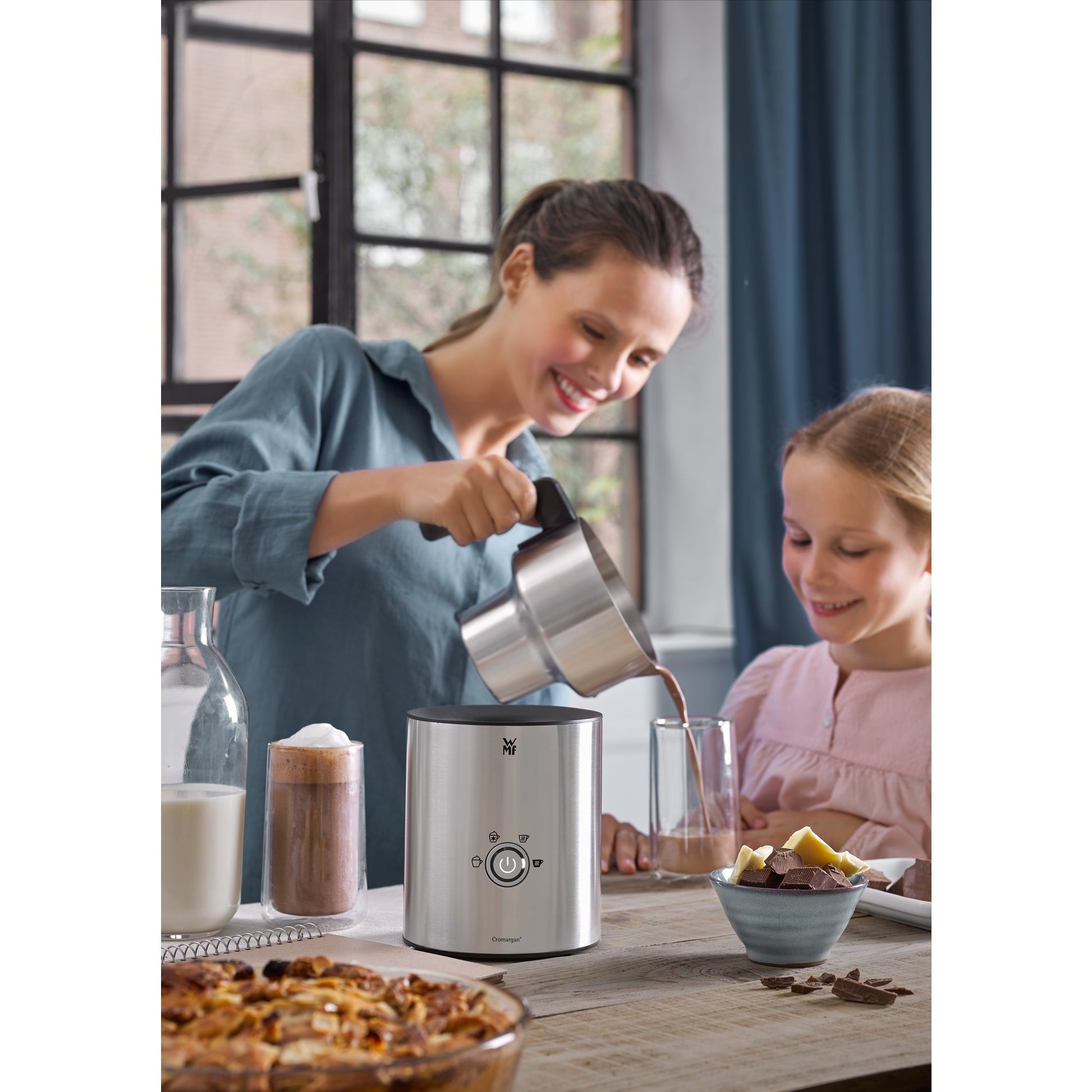 WMF LONO Milk & Choc Milchschäumer – 500 ml, Silber