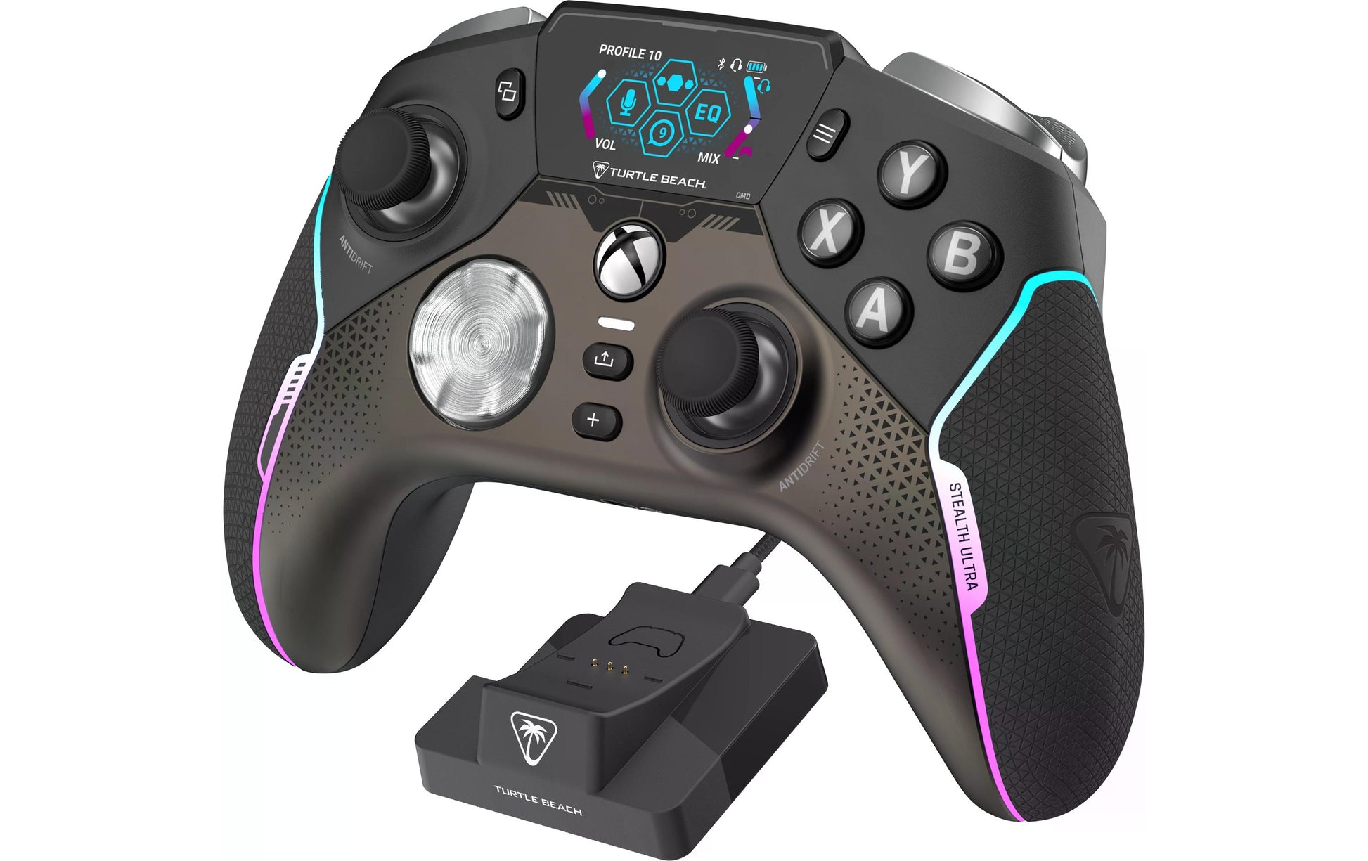 Turtle Beach Stealth Ultra – Gamepad – USB + RF + Bluetooth, Eingebautes Display, für Xbox & PC