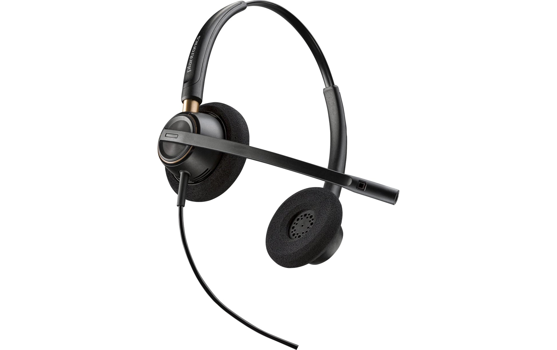 Poly EncorePro 520 Office-Headset – On-Ear, Stereo, Kabelgebunden, ANC, Schwarz