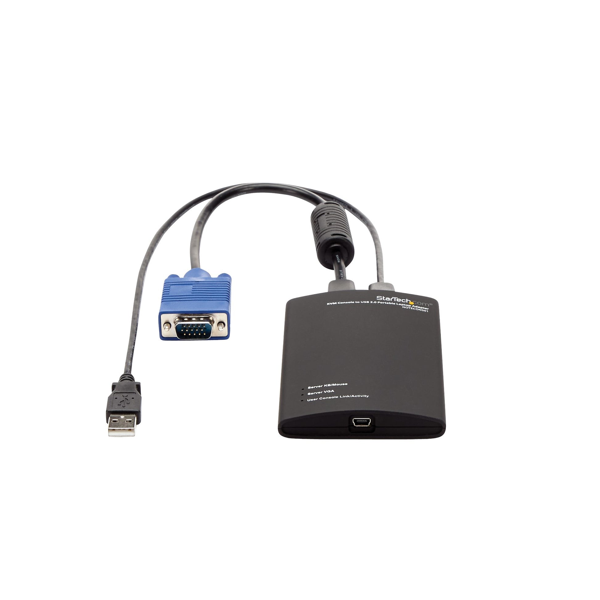 StarTech.com USB-Extender (KVM Crash-Cart Adapter) – VGA, USB 2.0, USB Mini-B/USB A, PS/2 – für Laptop