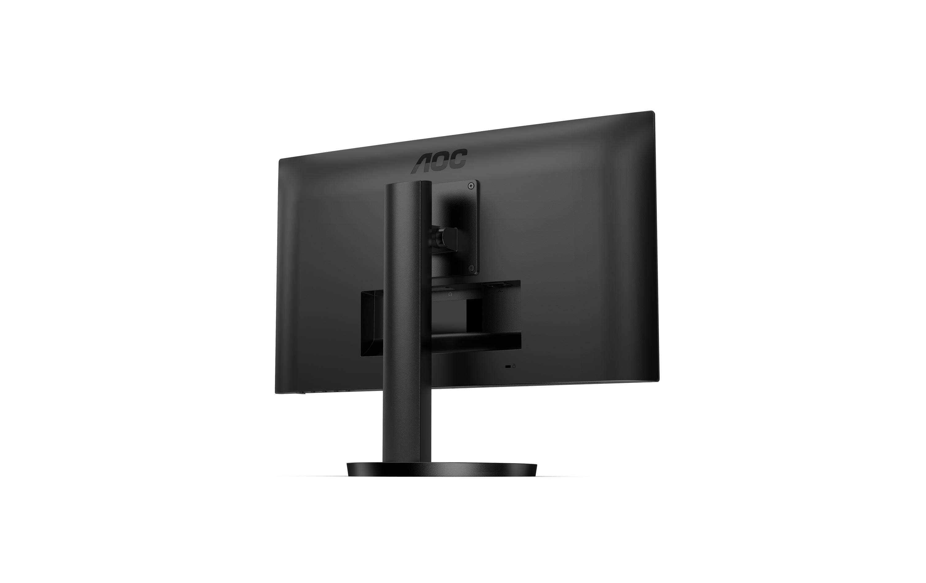 AOC 24B3CF2 – Monitor, 23,8", 1920 × 1080 (Full HD), IPS, 100 Hz, 250 cd/m², USB-C, VESA 100 × 100, Schwarz