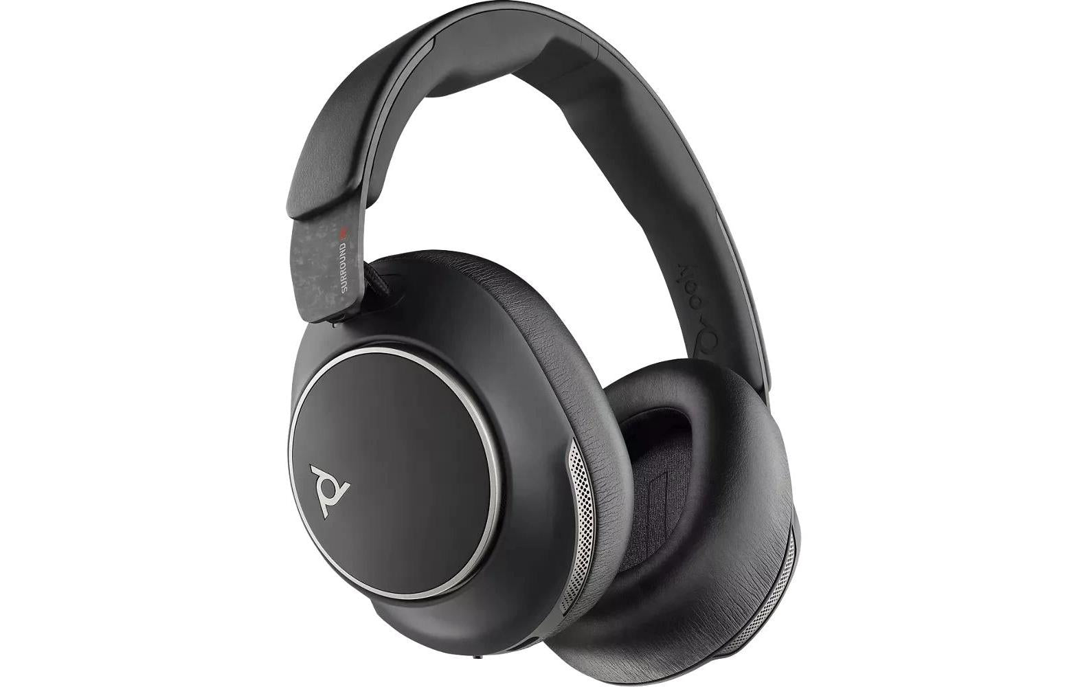 Poly Voyager Surround 80 UC – Duo Headset On-Ear – Bluetooth, USB-C – Schwarz – bis 21 h