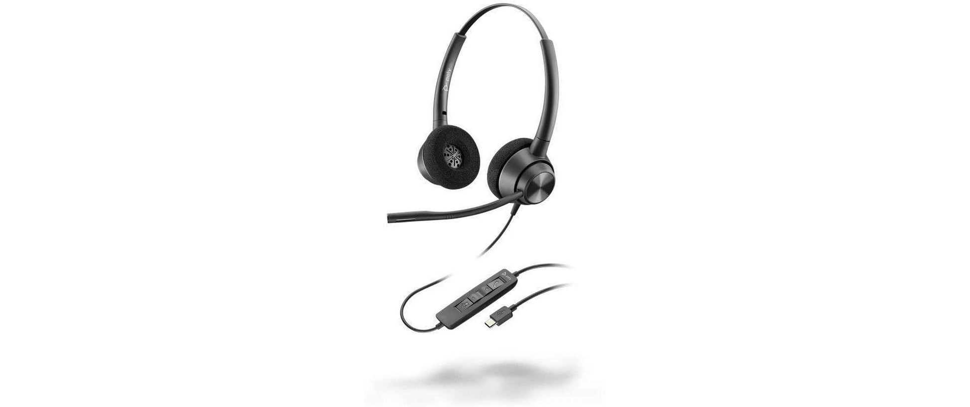 Poly EncorePro 320 Office-Headset (Mono) – On-Ear, USB-C, Schwarz
