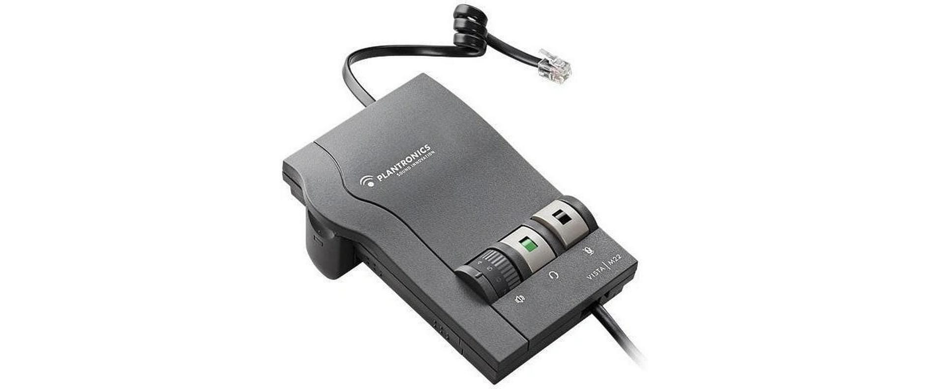 Poly M22 – Headset-/Audio-Adapter, Schwarz, für EncorePro 300/500/700 Serie