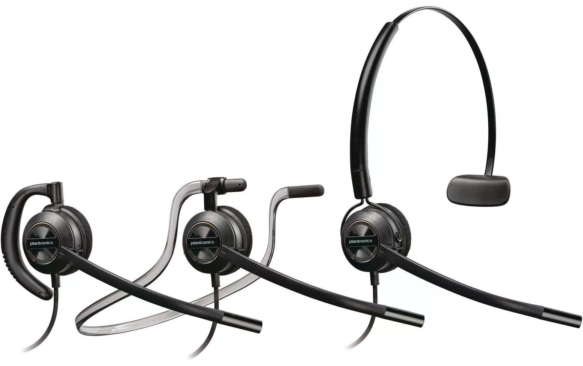 Poly EncorePro 540 Office-Headset – On-Ear, Mono, Kabelgebunden, Schwarz