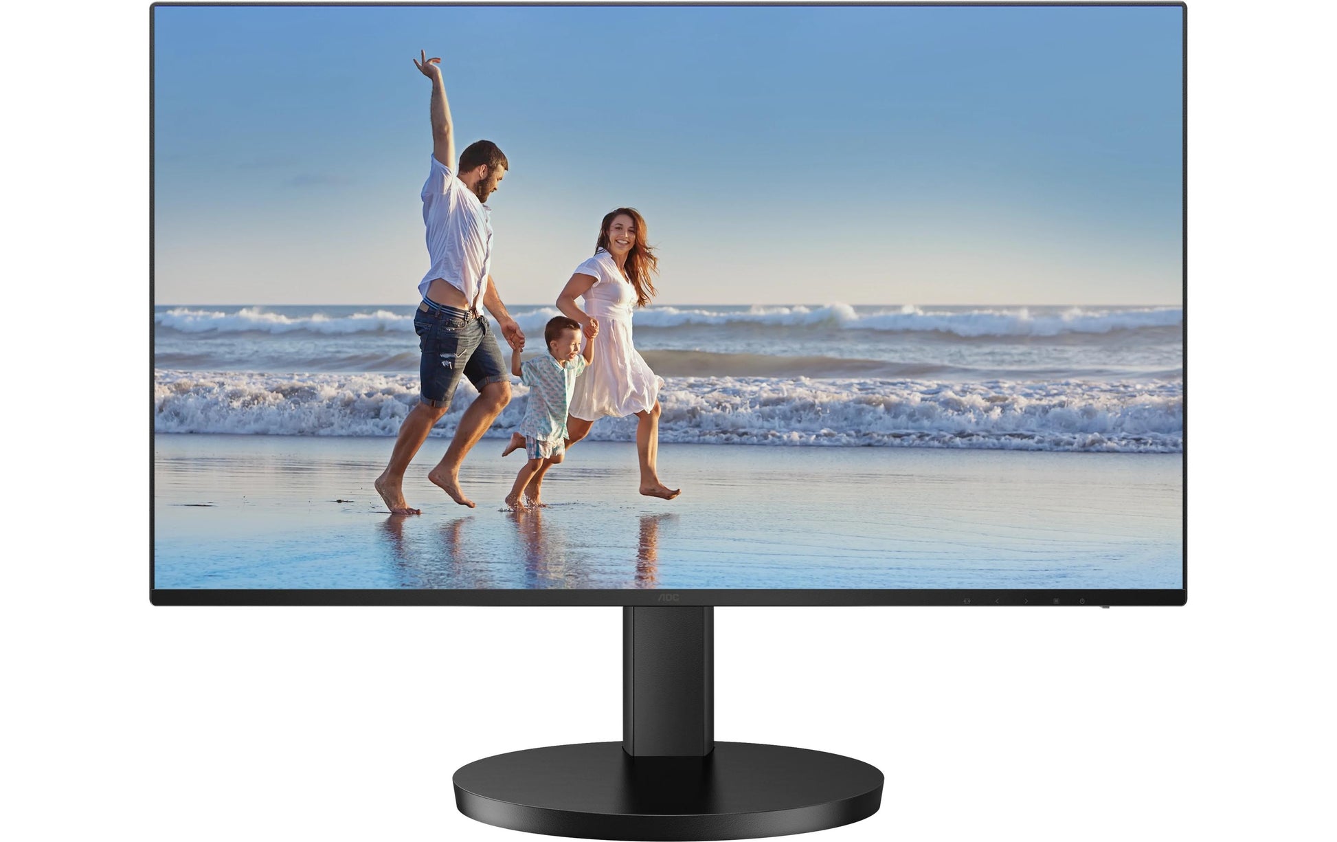 AOC 24B3CF2 – Monitor, 23,8", 1920 × 1080 (Full HD), IPS, 100 Hz, 250 cd/m², USB-C, VESA 100 × 100, Schwarz
