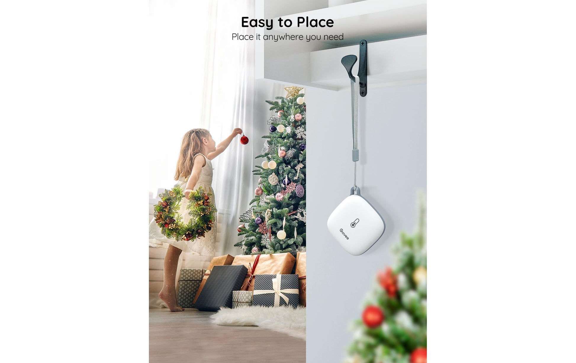 Govee H5179 – Thermo-/Hygrosensor (Einzelsensor), Bluetooth, Temperatur & Feuchte – Weiss