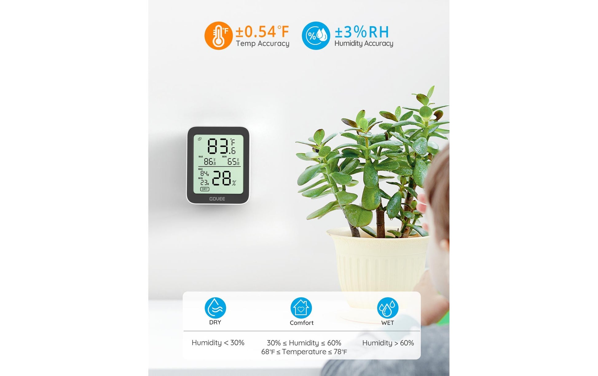 Govee H5075 – Thermo-/Hygrosensor, Bluetooth, App-Unterstützung