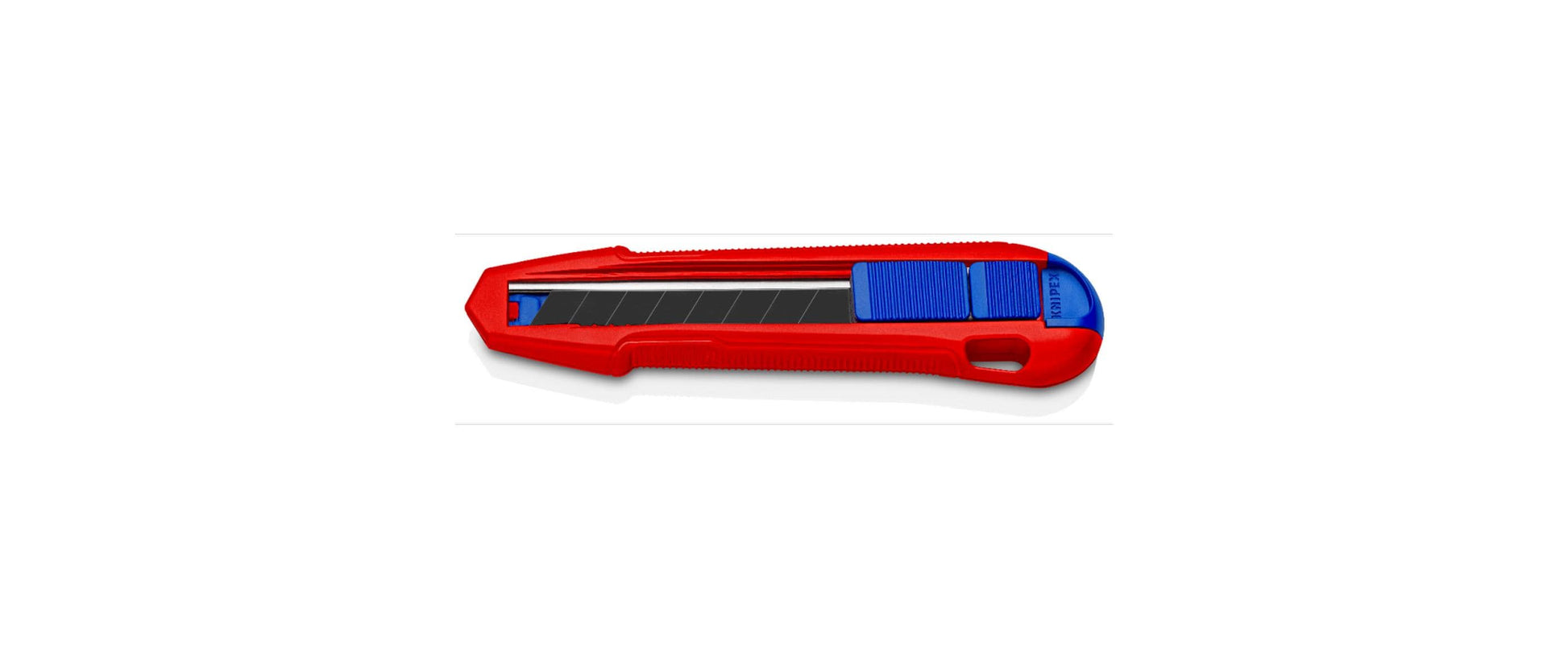Knipex CutiX Cutter Universalmesser – 165 mm, Klingenarretierung, Aluminiumgehäuse, inkl. 1 Klinge