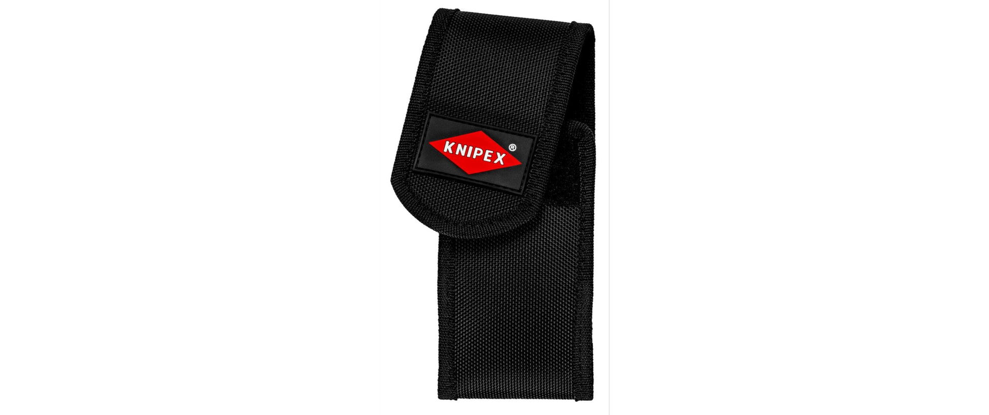 Knipex Gürteltasche – Schwarz, Polyester, B 75 × H 180 × T 55 mm, für zwei Zangen 45 mm