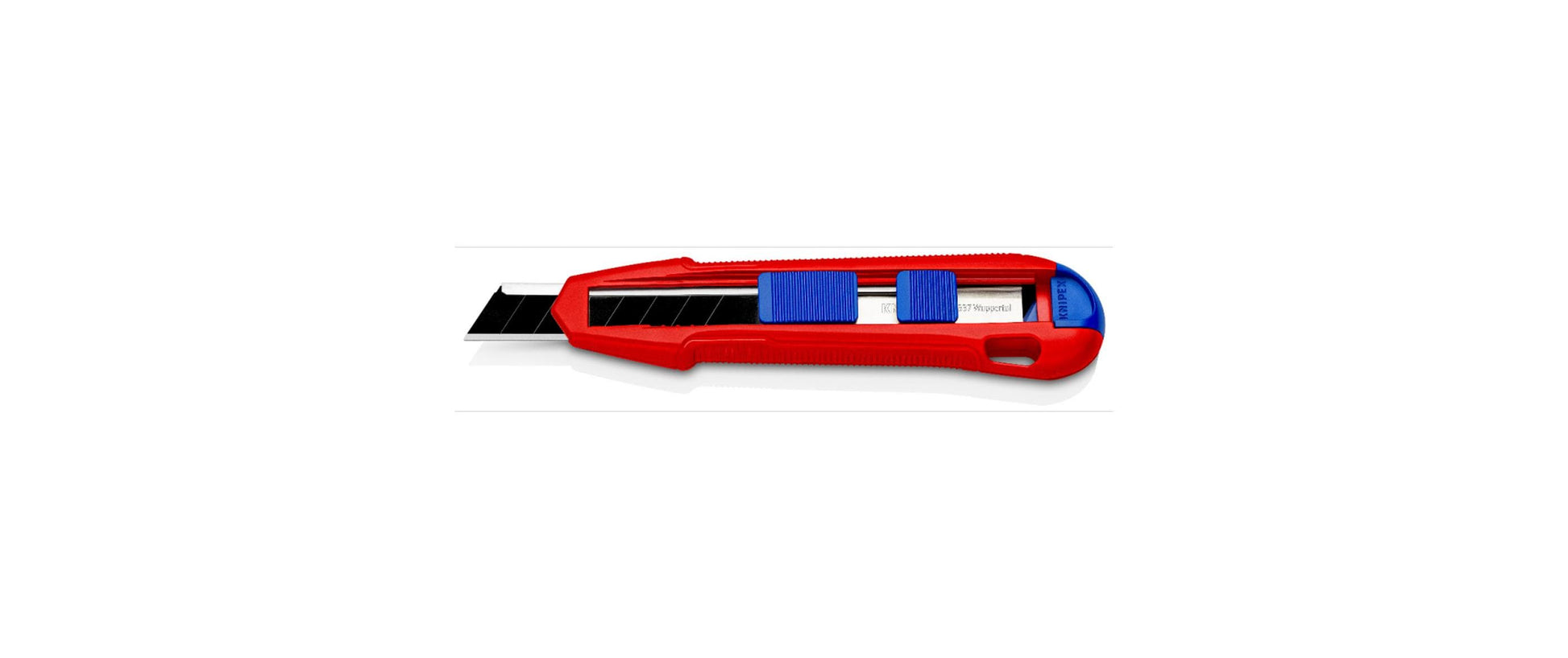 Knipex CutiX Cutter Universalmesser – 165 mm, Klingenarretierung, Aluminiumgehäuse, inkl. 1 Klinge