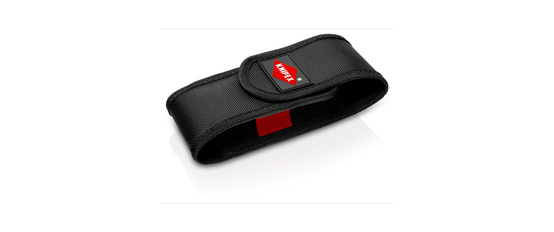 Knipex Gürteltasche – Schwarz, Polyester, B 75 × H 180 × T 55 mm, für zwei Zangen 45 mm