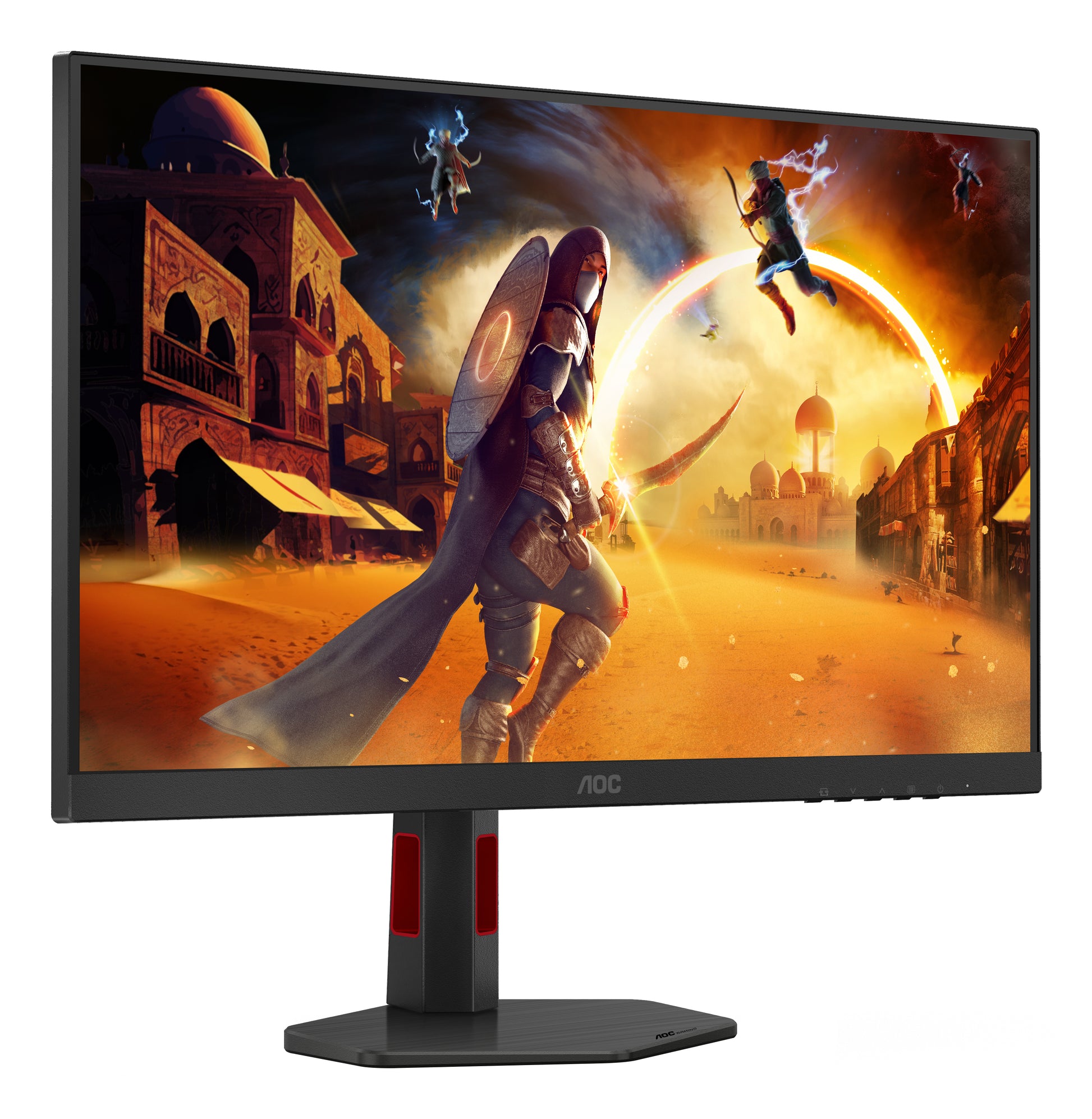 AOC Q27G4SRU – Monitor, 27", 2560 × 1440 (WQHD), IPS, 180 Hz, 450 cd/m², FreeSync, VESA 100 × 100, Schwarz