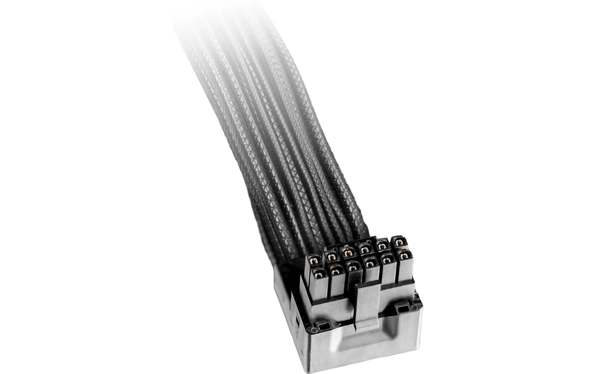 be quiet! be quiet 12V-2×6–12VHPWR Stromkabel – 0,7 m, gerade–90° gewinkelt, schwarz, für Grafikkarten