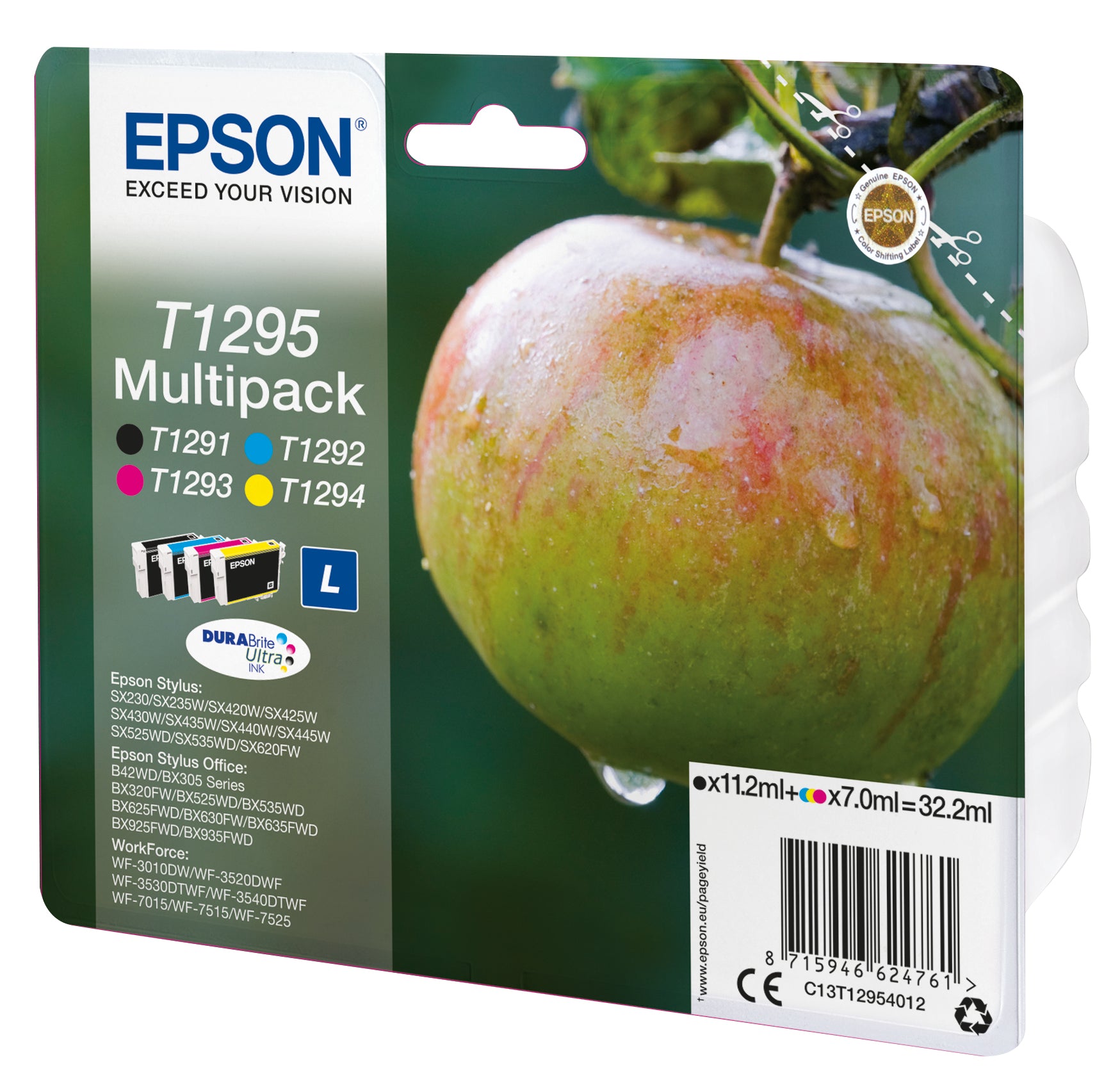 Epson Tintenpatrone – DURABrite Ultra, 4 Farben, T1295