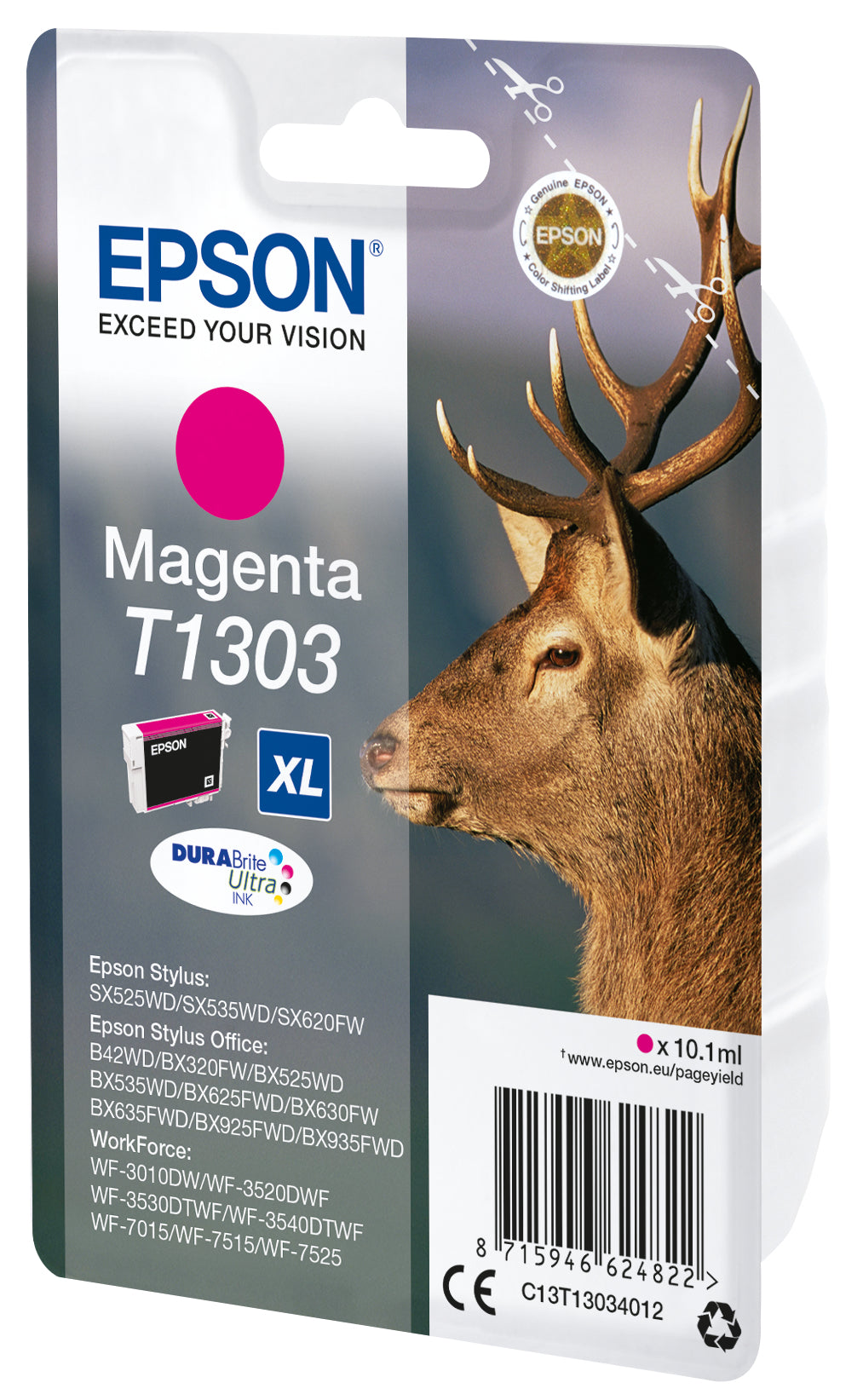 Epson Tintenpatrone T1303, Magenta – für Tintenstrahldrucker/Multifunktionsgeräte
