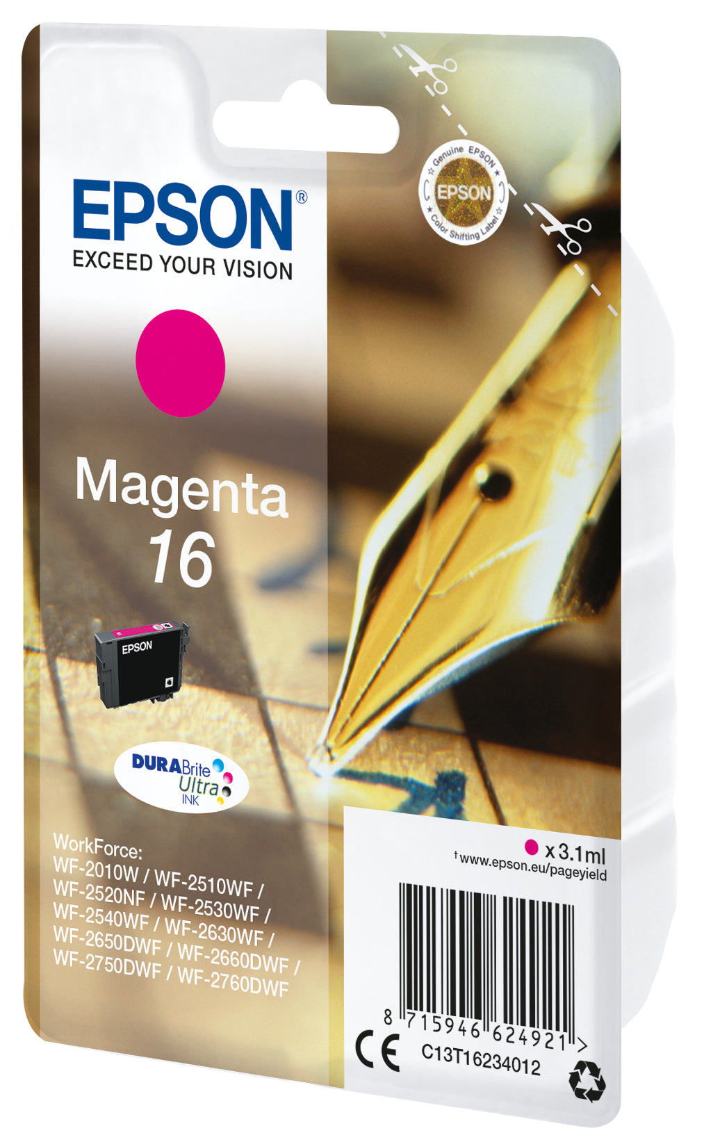 Epson Tintenpatrone, Magenta – für Inkjetdrucker, Multifunktionsgeräte