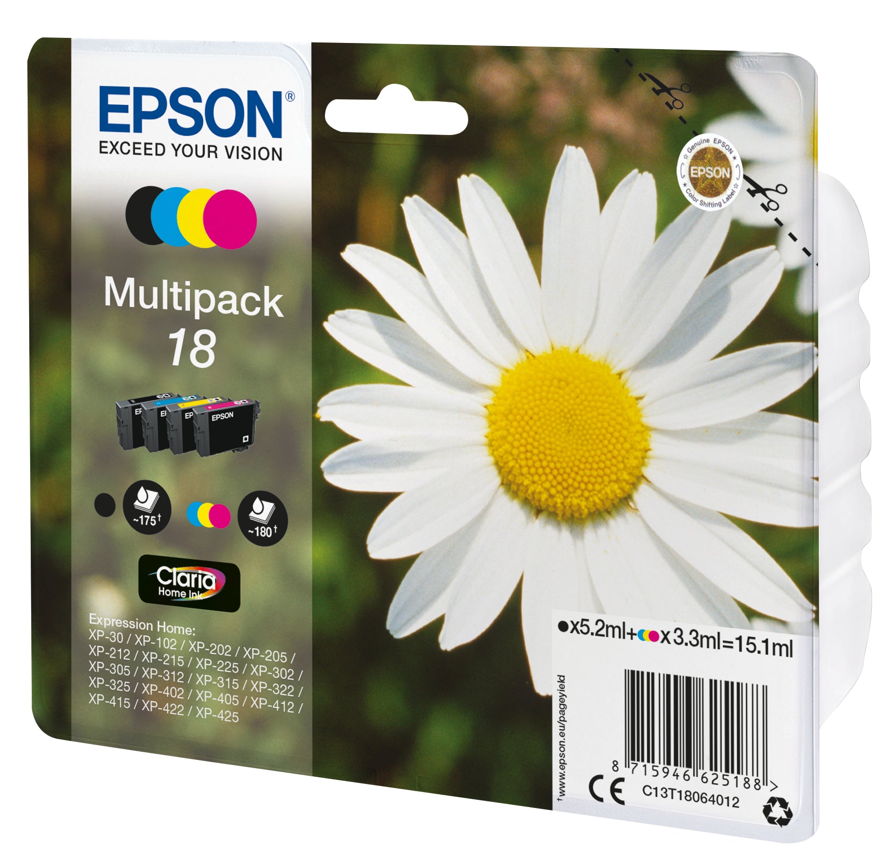 Epson Daisy Multipack – 4 Farben, T18