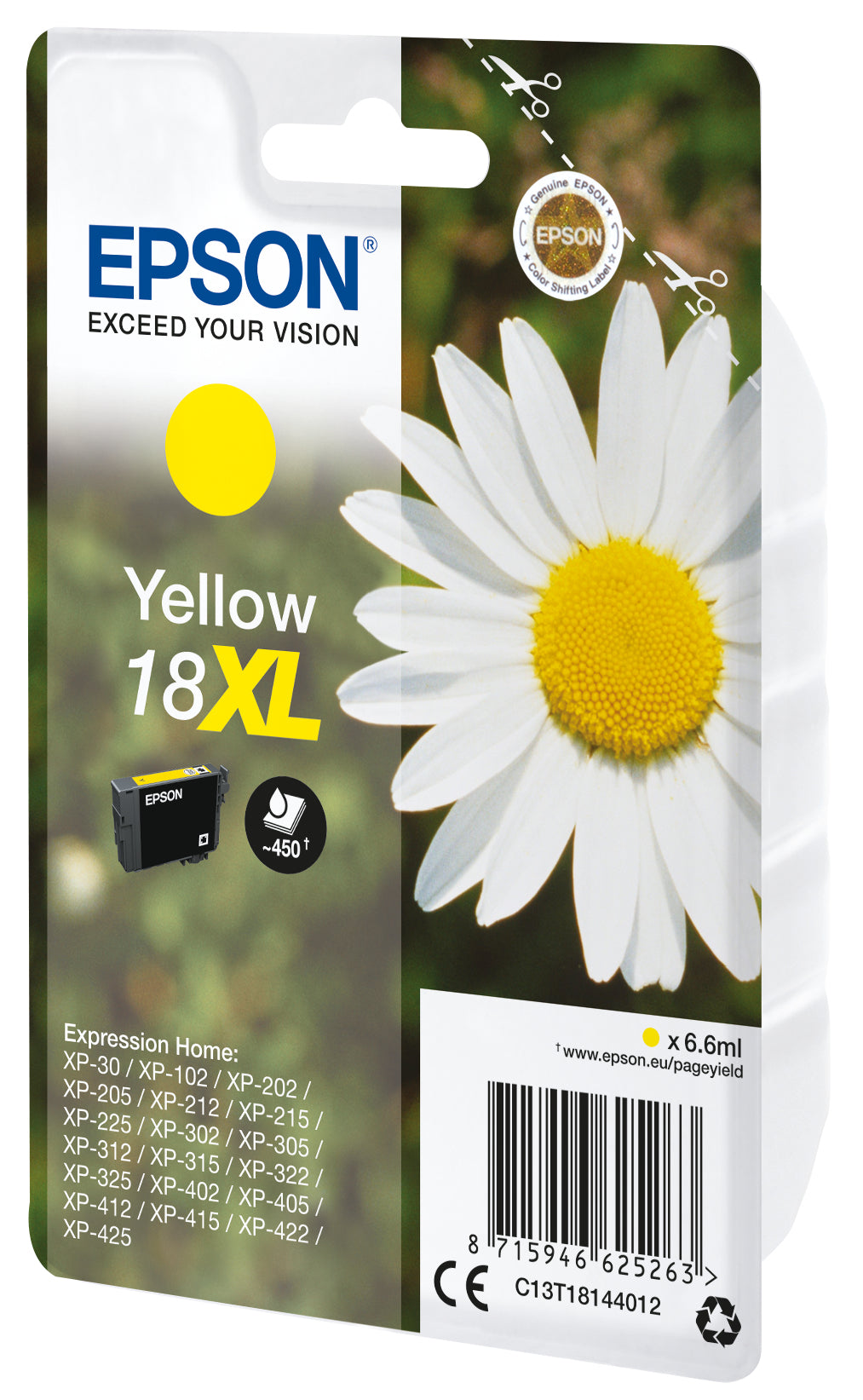 Epson Tintenpatrone 18XL, Gelb