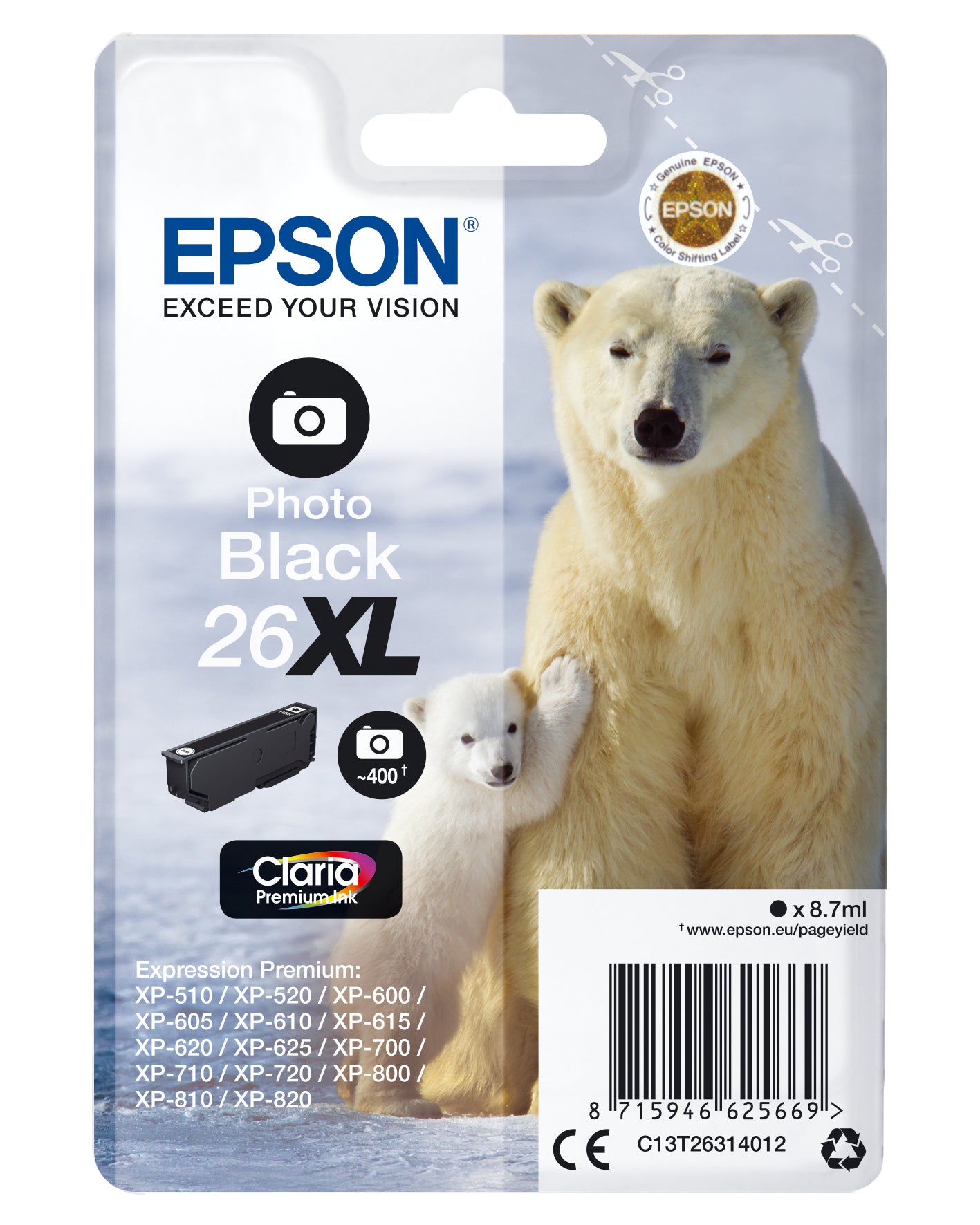 Epson Tintenpatrone 26XL – Originalpatrone