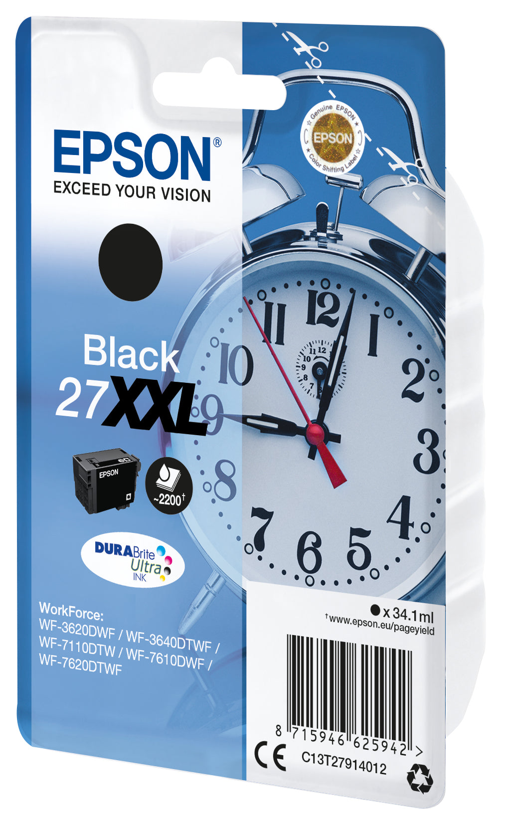 Epson Tintenpatrone – T279140 XXL, Schwarz, 2'200 Seiten