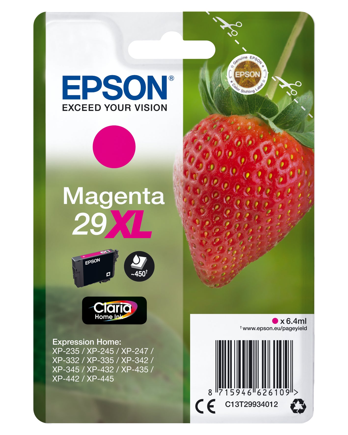 Epson Tintenpatrone 29XL – Magenta, für XP-235/335/435