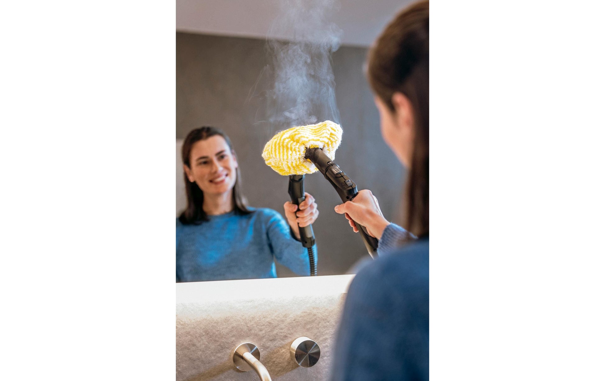 Kärcher Dampfreiniger – 1500 ml, schwarz, für Badezimmer
