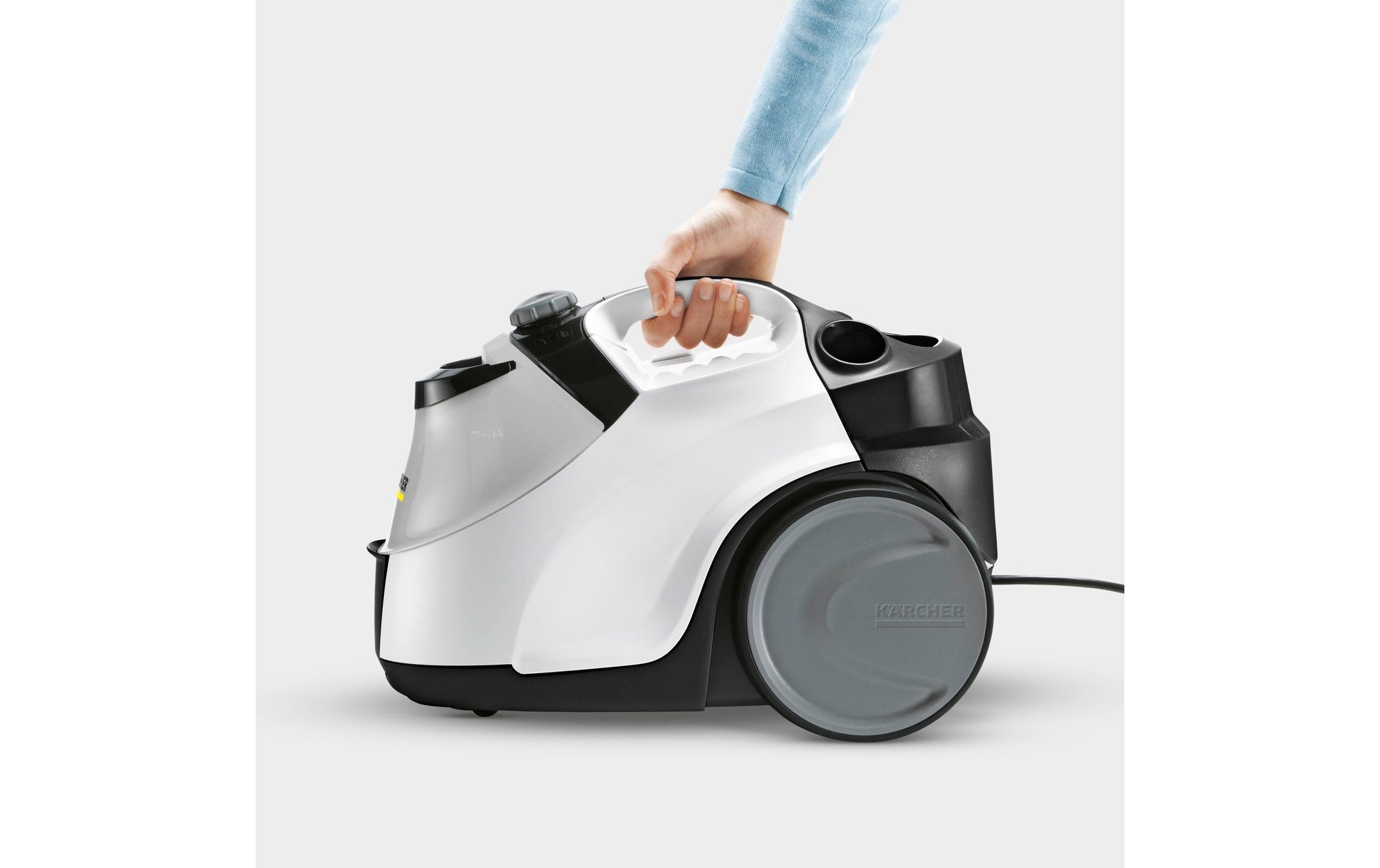 Kärcher Dampfreiniger – 1500 ml, schwarz, für Badezimmer