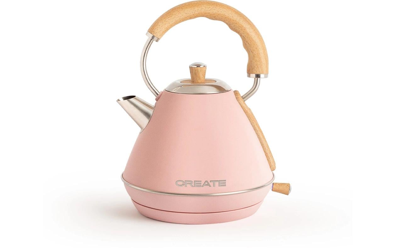 Create Wasserkocher – 1 l, Kunststoff/Metall, Rosa
